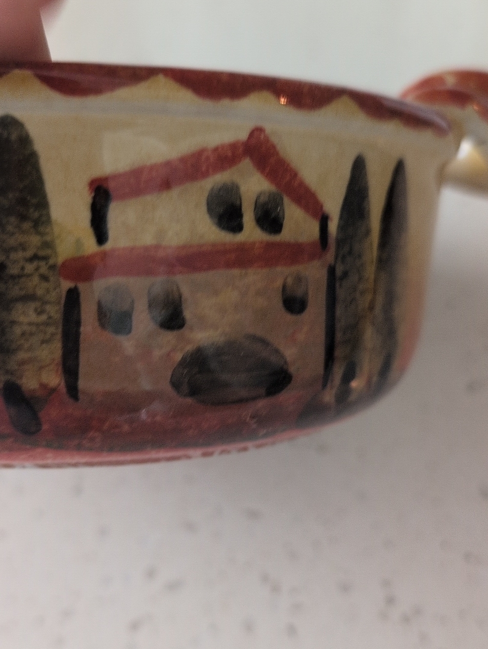 Italica Ars Hand-Painted Tuscan Italian Villa Terra Cotta Dish - Picture 7 of 9